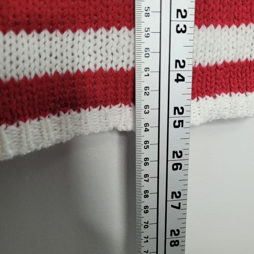 Grayson Threads USA red white blue flag patriotic open knit sweater x small NWT - Picture 6 of 6